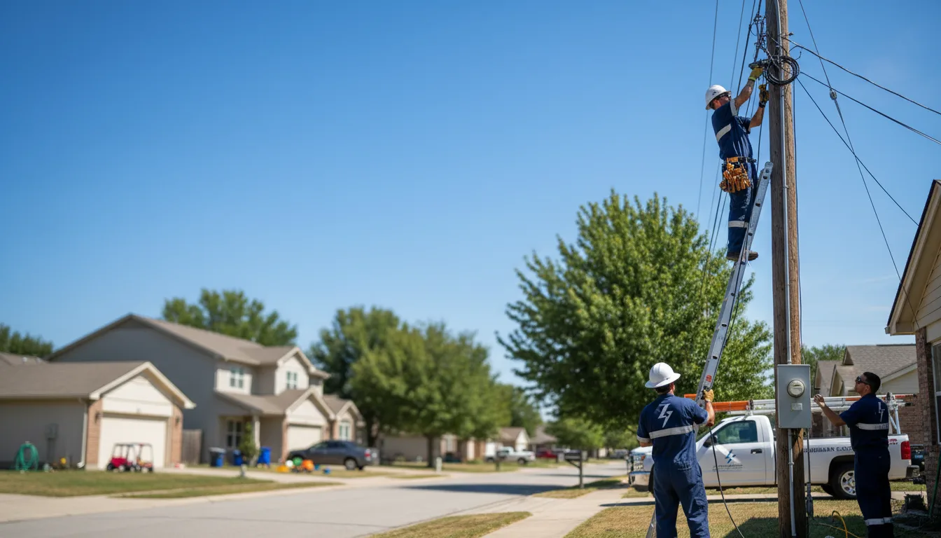 Residential electrician providing installation services in Iuka, KS